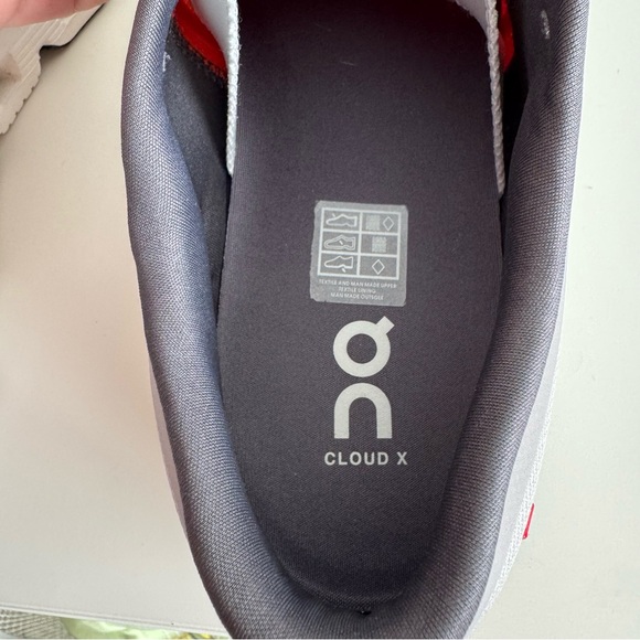 On Running Cloud X Sneakers Men’s 14 Grey/Orange - Picture 8 of 8